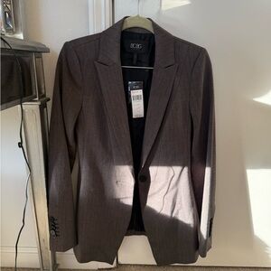 BCBG Taupe Herringbone Blazer